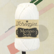 Scheepjes Merino Soft 600 Malevich - hófehér gyapjú fonal - snowwhite yarn blend