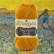 Scheepjes Merino Soft 641 Van Gogh - okker sárga gyapjú fonal - ochre yarn blend