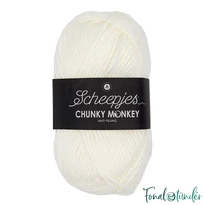 Scheepjes Chunky Monkey 1005 Cream - krémfehér akril fonal