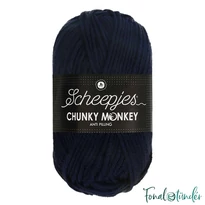 Scheepjes Chunky Monkey 1011 Slate - mélykék akril fonal