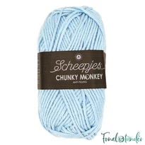 Scheepjes Chunky Monkey 1019 Powder Blue - púderkék akril fonal
