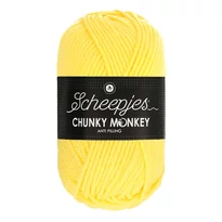 Scheepjes Chunky Monkey 1263 Lemon - citromsárga akril fonal
