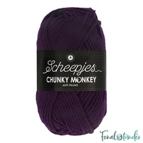 Scheepjes Chunky Monkey 1425 Purple -sötét lila akril fonal