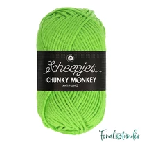 Scheepjes Chunky Monkey 1821 Lime - élénk zöld akril fonal