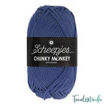 Scheepjes Chunky Monkey 1825 Midnight - sötétkék akril fonal