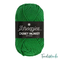 Scheepjes Chunky Monkey 1826 Shamrock - élénk sötétzöld akril fonal