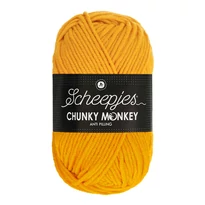 Scheepjes Chunky Monkey 1114 Golden Yellow - aranysárga akril fonal