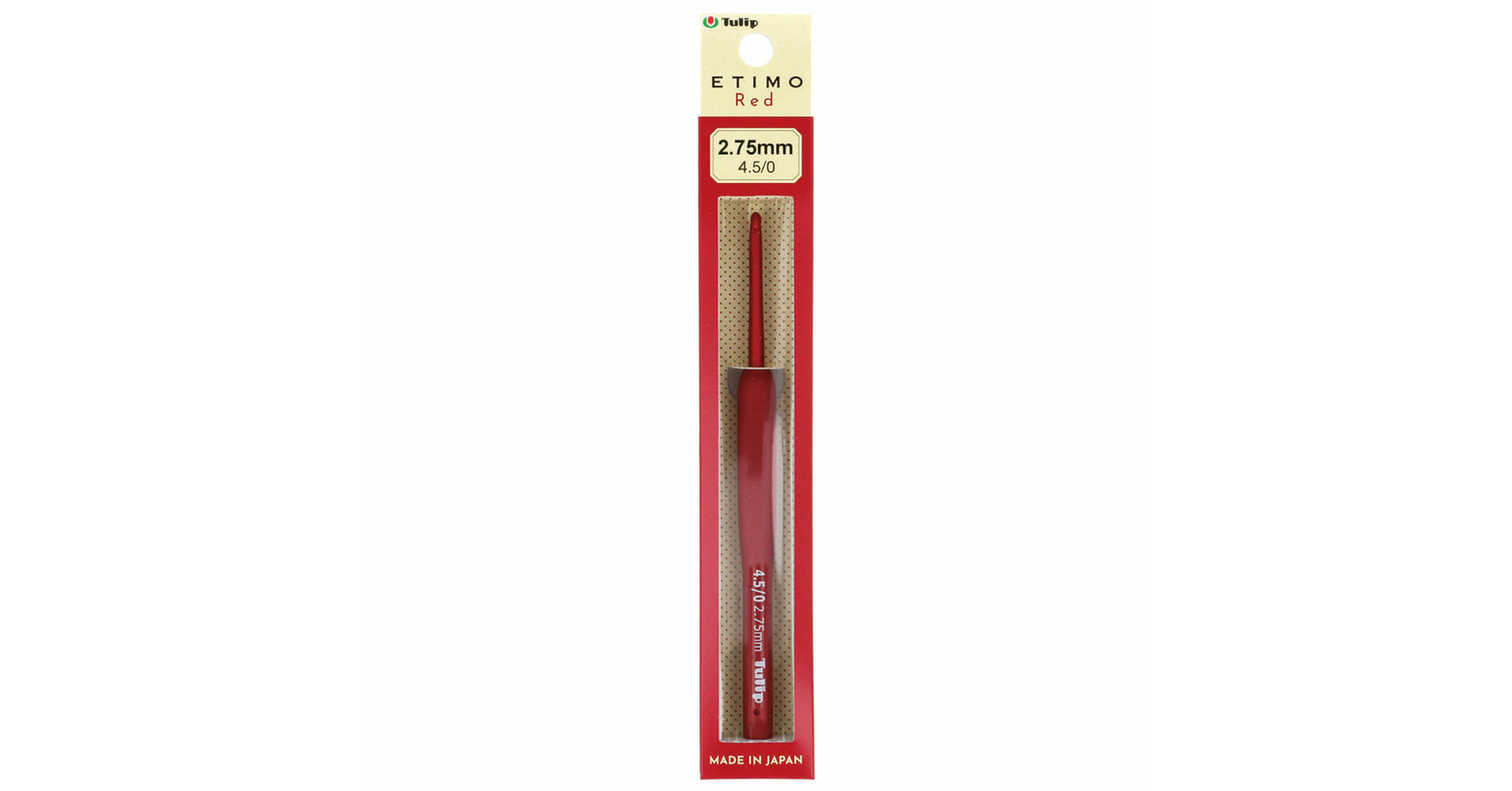 Tulip Etimo Red 2.75 mm vékony ergonomikus matt piros japán