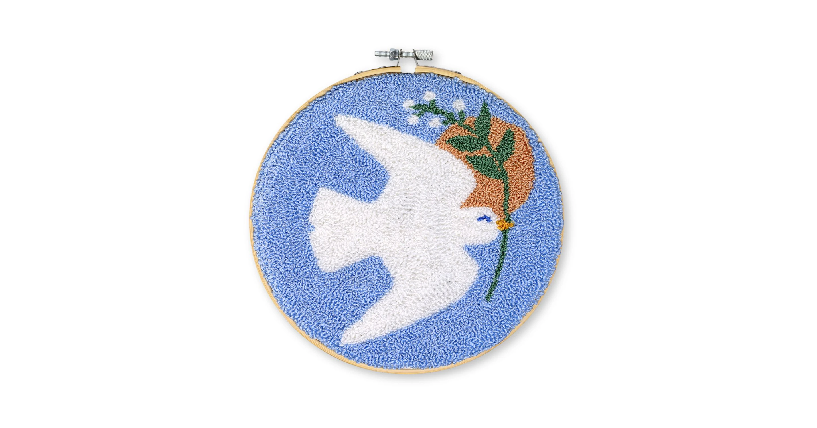 World Peace Restyle ReStyle Punch Needle kit Peace Dove - békegalamb hímzés csomag