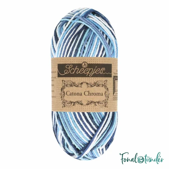 Scheepjes Catona Chroma 014 Surf  - multikolor pamut fonal  - cotton yarn - 50gramm
