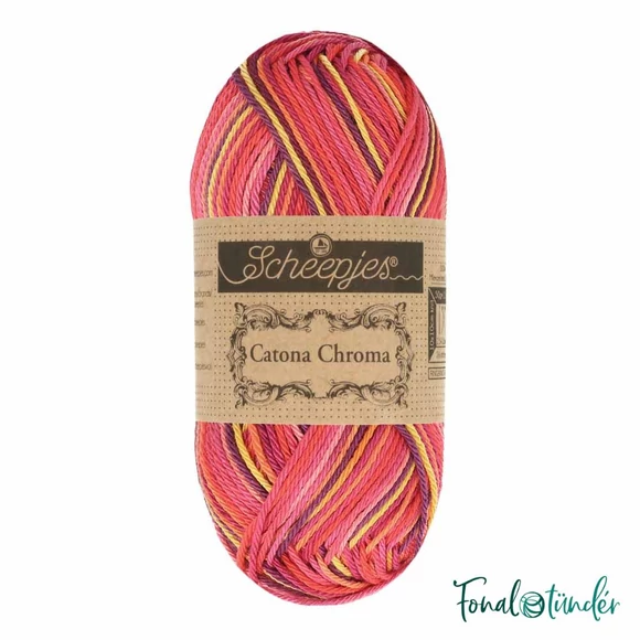 Scheepjes Catona Chroma 016 Sunrise - multikolor pamut fonal  - cotton yarn - 50gramm