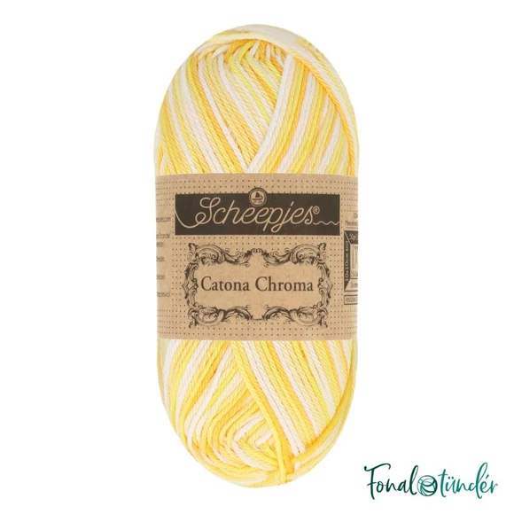 Scheepjes Catona Chroma 018 Buttercup - multikolor pamut fonal  - cotton yarn - 50gramm