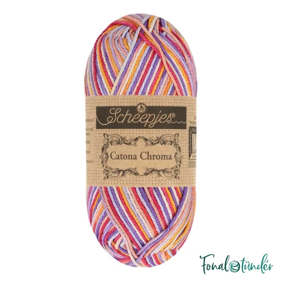 Scheepjes Catona Chroma 025 Honeysuckle - multikolor pamut fonal  - cotton yarn - 50gramm