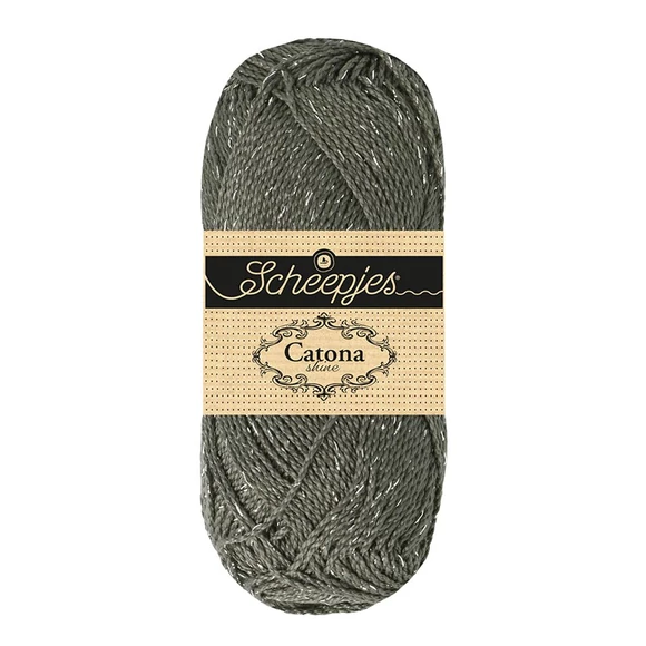 Scheepjes Catona Shine - 242 Metal Grey - pamut fonal