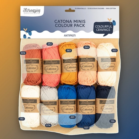 Scheepjes Catona Color Pack - Antipasti - cotton yarn - pamut fonalcsomag