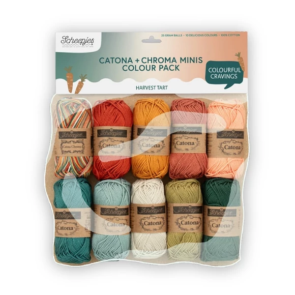 Scheepjes Catona Color Pack - Harvest Tart - cotton yarn - pamut fonalcsomag