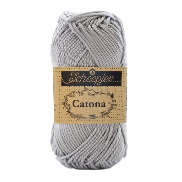Scheepjes Catona 074 Mercury - gray - szürke - pamut fonal  - cotton yarn