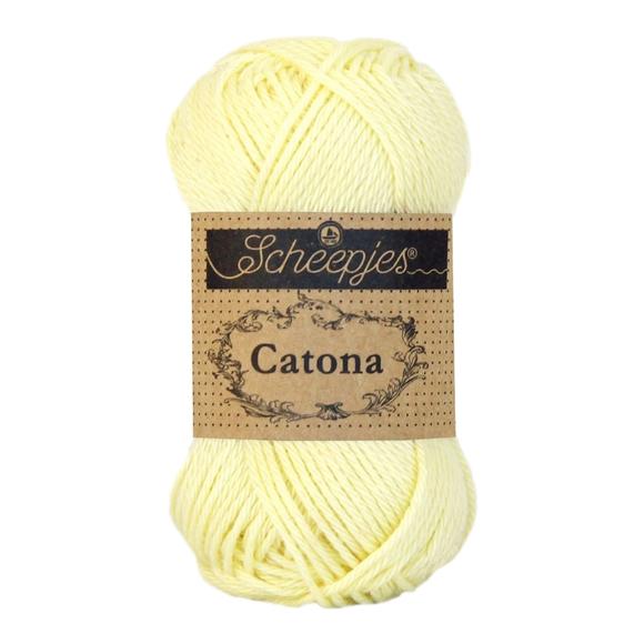 Scheepjes Catona 101 Candle Light - yellow - sárga - pamut fonal  - cotton yarn