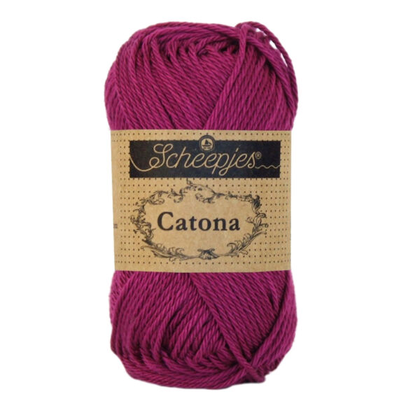 Scheepjes Catona 128 Tyrian Purple - purple - bíbor lila - pamut fonal  - cotton yarn