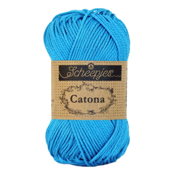Scheepjes Catona 146 Vivid Blue - kék - pamut fonal  - cotton yarn