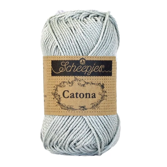 Scheepjes Catona 172 Light Silver - gray - szürke - pamut fonal  - cotton yarn