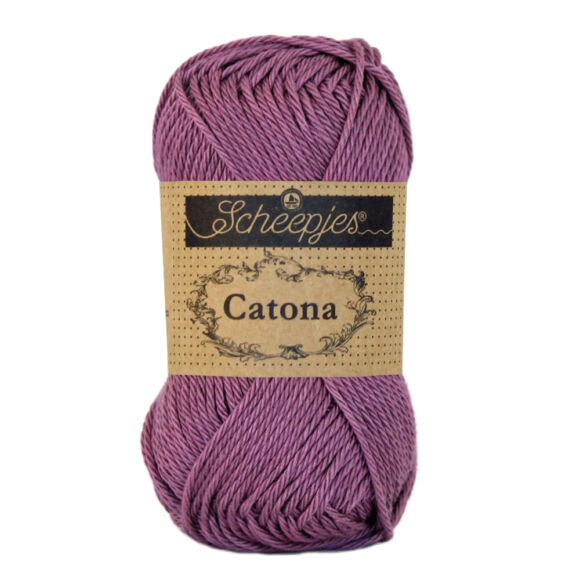 Scheepjes Catona 240 Amethyst - purple - lila - pamut fonal  - cotton yarn