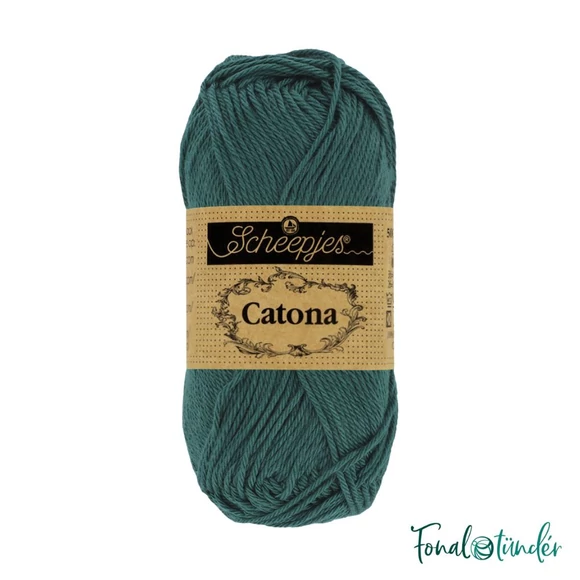 Scheepjes Catona 244 Spruce - sötét zöld - pamut fonal  - cotton yarn
