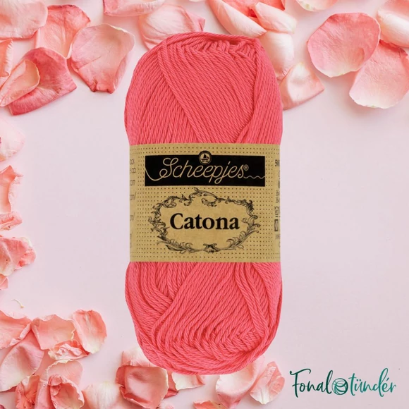 Scheepjes Catona 256 Cornelia Rose - bazsarózsaszín -pamut fonal  - cotton yarn