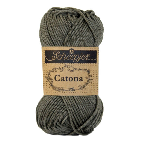 Scheepjes Catona 387 Dark Olive - greenish-gray - zöldesszürke - pamut fonal  - cotton yarn