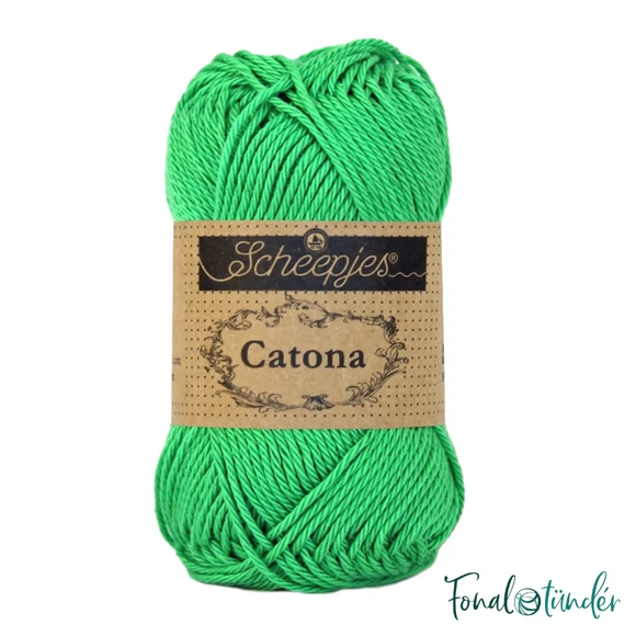 Scheepjes Catona 389 Apple Green - green cotton yarn