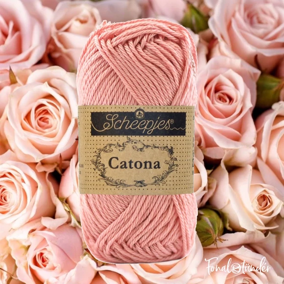 Scheepjes Catona Old Rose 408 - pamut fonal  - cotton yarn