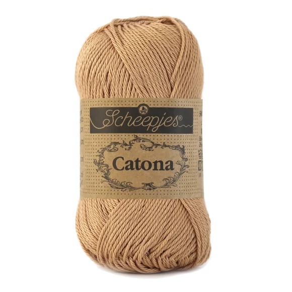 Scheepjes Catona 502 Camel - drapp pamut fonal