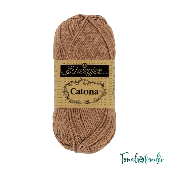 Scheepjes Catona 503 Hazelnut - brown - barna - pamut fonal  - cotton yarn