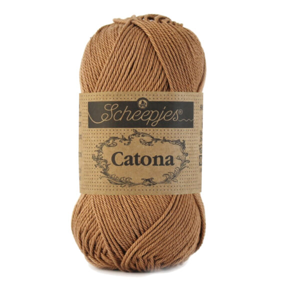 Scheepjes Catona 503 Hazelnut - brown - barna - pamut fonal  - cotton yarn