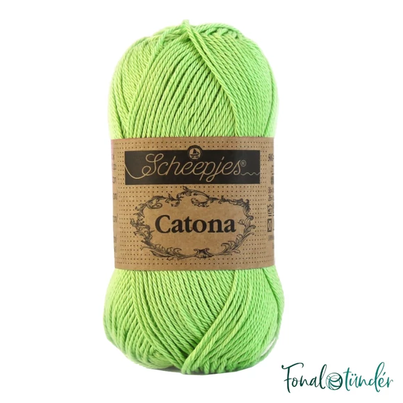 Scheepjes Catona 513 Apple Granny - almazöld - pamut fonal  - cotton yarn
