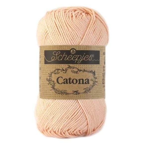 Scheepjes Catona 523 Sweet Mandarin -  sárgásrózsaszín pamut fonal