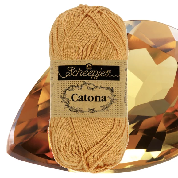 Scheepjes Catona 179 Topaz - yellow - sárga - pamut fonal  - cotton yarn - 50gramm