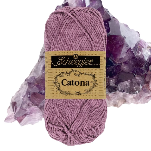 Scheepjes Catona 240 Amethyst - purple - lila - pamut fonal  - cotton yarn - 50 gramm