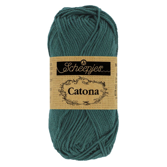 Scheepjes Catona 244 Spruce - green - fenyőzöld - pamut fonal  - cotton yarn - 50gramm