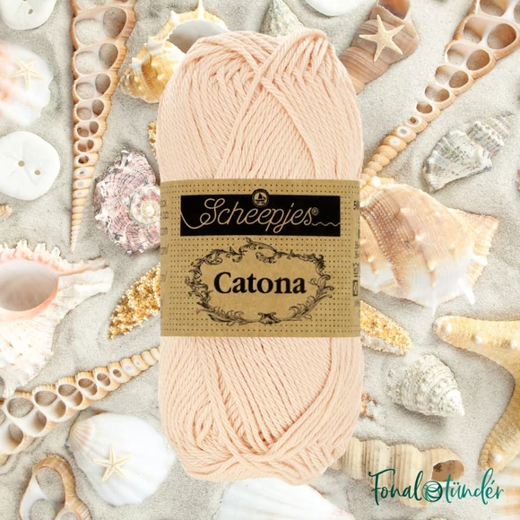 Scheepjes Catona 255 Nude - beige cotton yarn - bézs pamut fonal - 50gramm