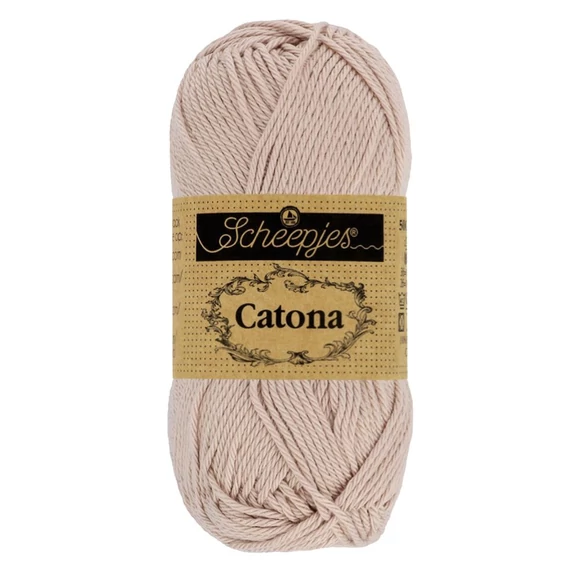 Scheepjes Catona 257 Antic Mauve - beige cotton yarn - bézs pamut fonal - 50gramm