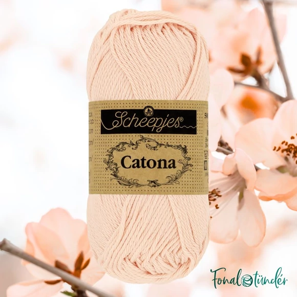 Scheepjes Catona Petal Peach 263 - pamut fonal  - cotton yarn - 50gramm
