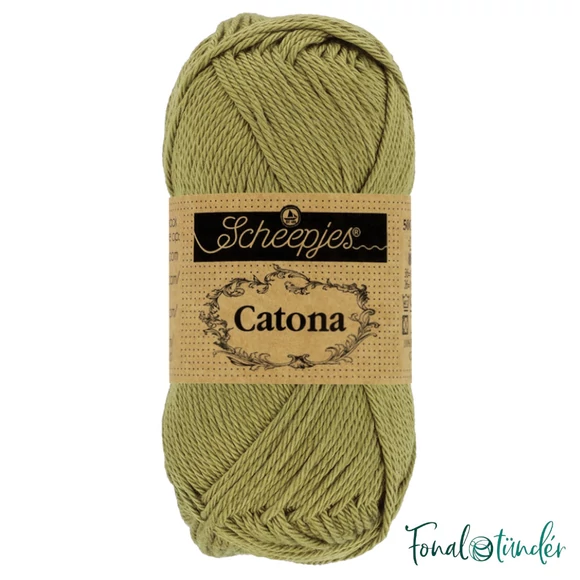 Scheepjes Catona 395 Willow - green - zöld- pamut fonal  - cotton yarn - 50gramm