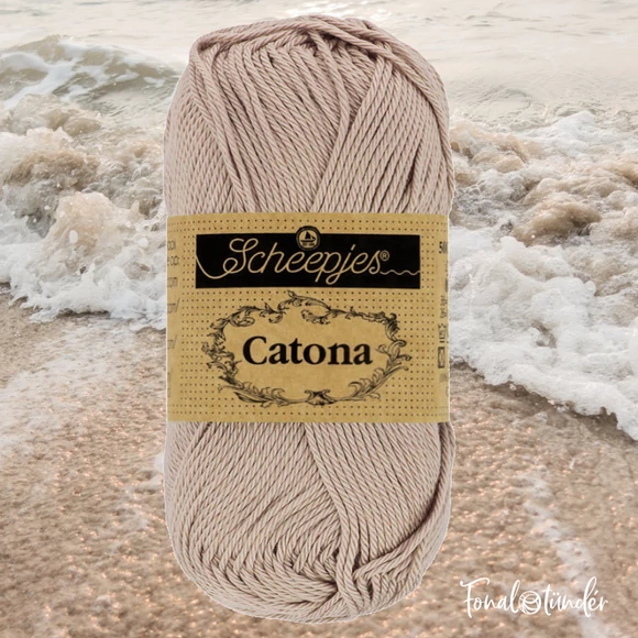 Scheepjes Catona 406 Soft Beige - bézs - pamut fonal  - cotton yarn - 50gramm