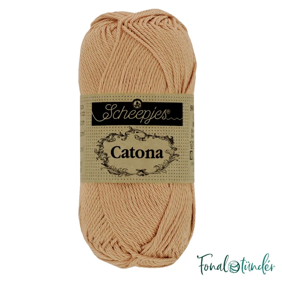 Scheepjes Catona 502 Camel - beige - bézs / drapp - pamut fonal  - cotton yarn - 50gramm
