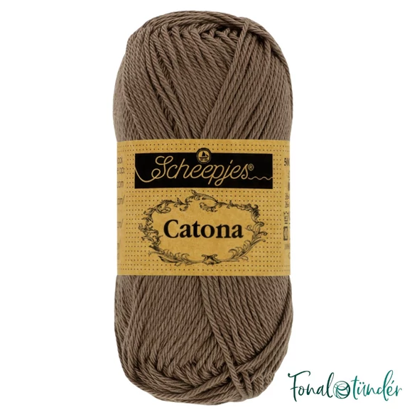 Scheepjes Catona 507 Chocolate - brown - barna - pamut fonal  - cotton yarn - 50gramm
