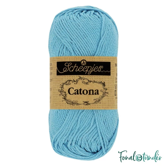 Scheepjes Catona 510 Sky Blue - kék pamut fonal - 50gramm