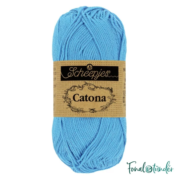 Scheepjes Catona 511 Cornflower - kék pamut fonal - 50gramm