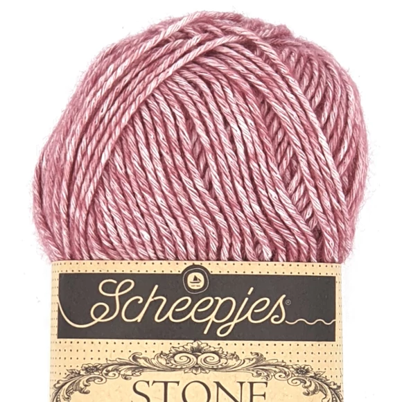 Scheepjes Stone Washed 808 Corundum Ruby - rubinvörös pamut fonal - red cotton yarn