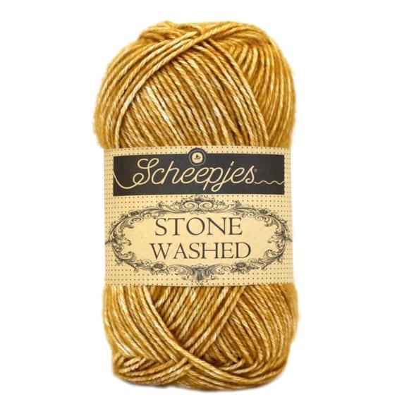Scheepjes Stone Washed 809 Yellow Jasper - pamut fonal - cotton yarn
